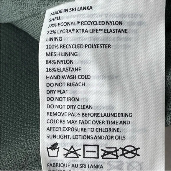 PRANA NWT WOMEN’S MARINA ONE PIECE SWIMSUIT ARMY GREEN XS/32D S/34D - Picture 12 of 13